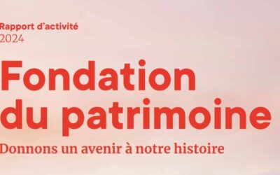 Rapport d’activité 2024 Fondation du Patrimoine